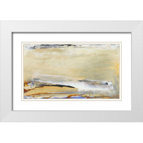 Tangent IV White Modern Wood Framed Art Print with Double Matting by Gordon, Sharon