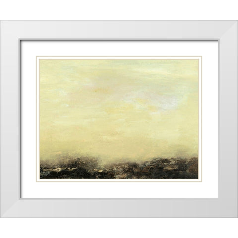 Elevated View I White Modern Wood Framed Art Print with Double Matting by Gordon, Sharon