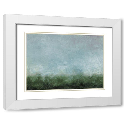 Elevated View II White Modern Wood Framed Art Print with Double Matting by Gordon, Sharon