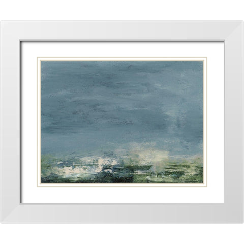 Elevated View III White Modern Wood Framed Art Print with Double Matting by Gordon, Sharon