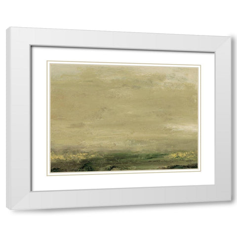 Elevated View V White Modern Wood Framed Art Print with Double Matting by Gordon, Sharon