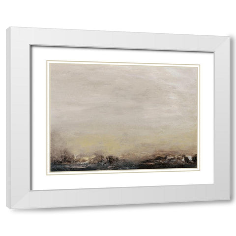 Elevated View VI White Modern Wood Framed Art Print with Double Matting by Gordon, Sharon