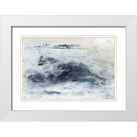 Hushed IV White Modern Wood Framed Art Print with Double Matting by Gordon, Sharon