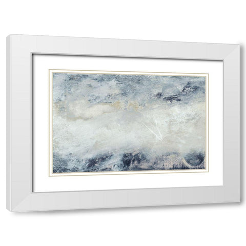 Hushed V White Modern Wood Framed Art Print with Double Matting by Gordon, Sharon