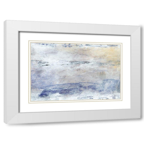 Hushed VI White Modern Wood Framed Art Print with Double Matting by Gordon, Sharon