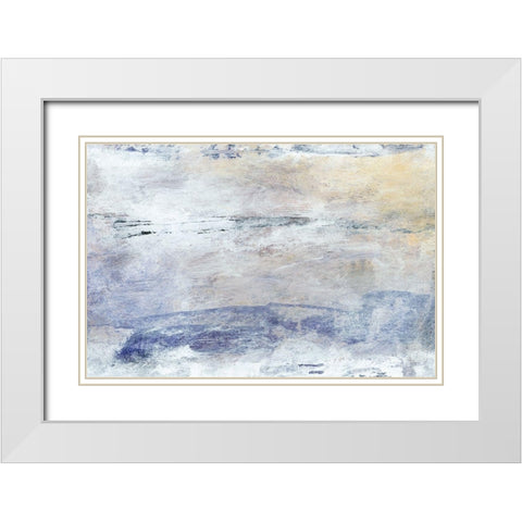 Hushed VI White Modern Wood Framed Art Print with Double Matting by Gordon, Sharon
