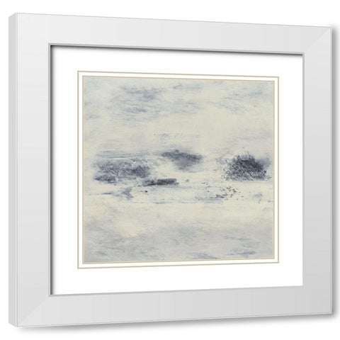 Fog Lifting I White Modern Wood Framed Art Print with Double Matting by Gordon, Sharon