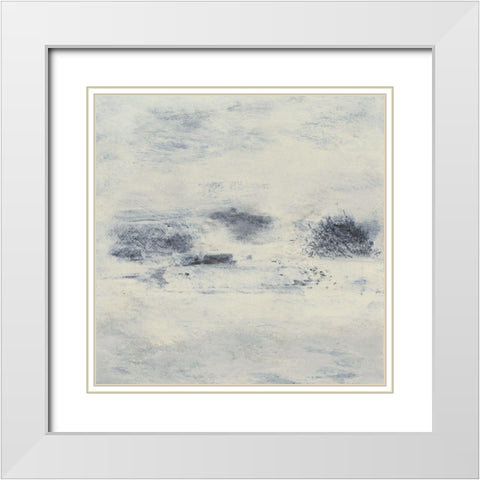 Fog Lifting I White Modern Wood Framed Art Print with Double Matting by Gordon, Sharon