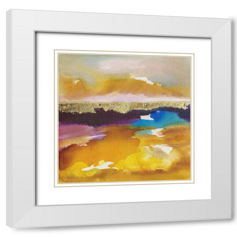 Nature at Peace III White Modern Wood Framed Art Print with Double Matting by Combs, Joyce