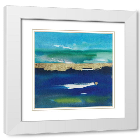 Nature at Peace IV White Modern Wood Framed Art Print with Double Matting by Combs, Joyce