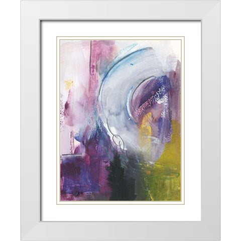 New Beginning IV White Modern Wood Framed Art Print with Double Matting by Combs, Joyce
