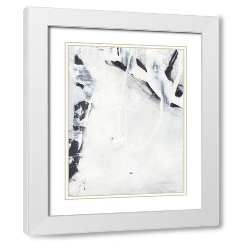 Fire and Ice II White Modern Wood Framed Art Print with Double Matting by Combs, Joyce