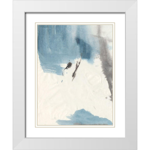 Peace I White Modern Wood Framed Art Print with Double Matting by Combs, Joyce