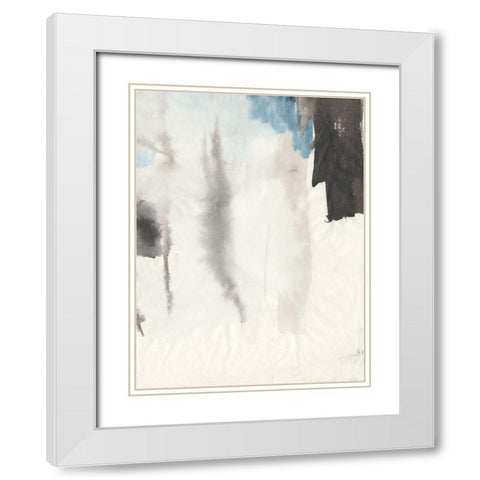 Tranquility II White Modern Wood Framed Art Print with Double Matting by Combs, Joyce