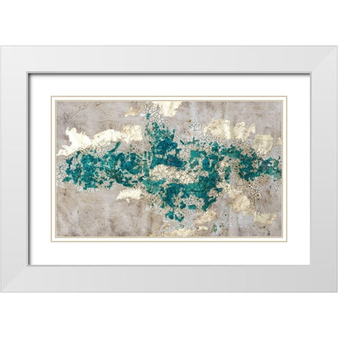 Mineral Drift I White Modern Wood Framed Art Print with Double Matting by Willett, Michael