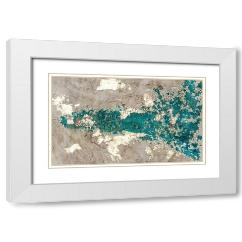 Mineral Drift II White Modern Wood Framed Art Print with Double Matting by Willett, Michael
