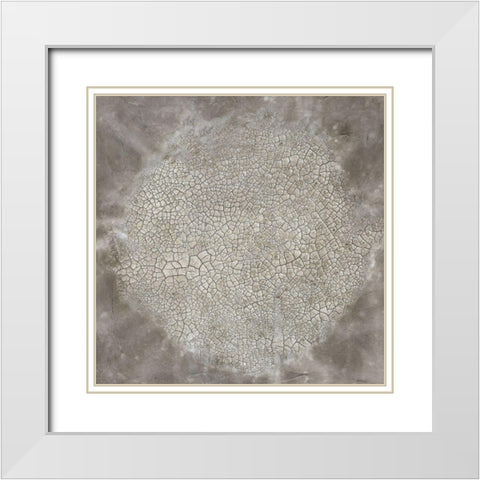 Parched Earth White Modern Wood Framed Art Print with Double Matting by Willett, Michael