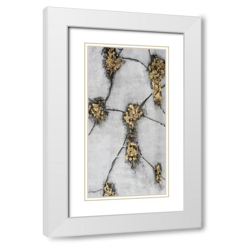Static Conductor I White Modern Wood Framed Art Print with Double Matting by Willett, Michael