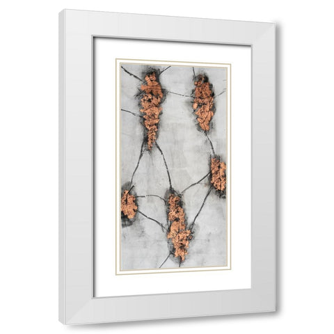 Static Conductor II White Modern Wood Framed Art Print with Double Matting by Willett, Michael