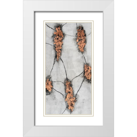 Static Conductor II White Modern Wood Framed Art Print with Double Matting by Willett, Michael