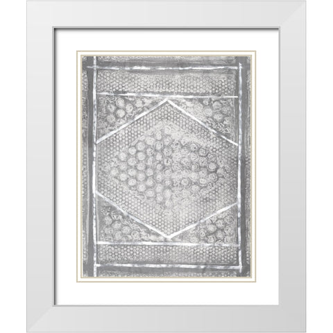 Neutral Aztec I White Modern Wood Framed Art Print with Double Matting by Guthrie, Jenna