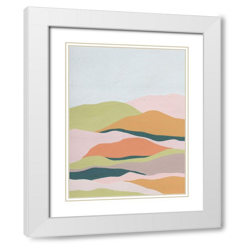 Cloud Layers III White Modern Wood Framed Art Print with Double Matting by Wang, Melissa