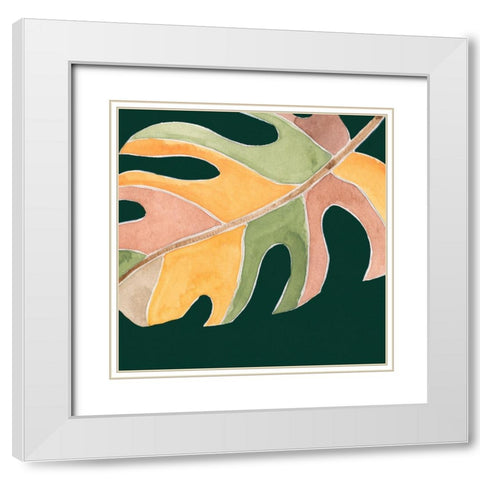 Palm Grove IV White Modern Wood Framed Art Print with Double Matting by Wang, Melissa