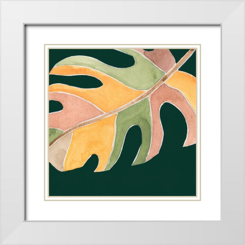 Palm Grove IV White Modern Wood Framed Art Print with Double Matting by Wang, Melissa