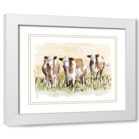 Golden Graze II White Modern Wood Framed Art Print with Double Matting by Popp, Grace