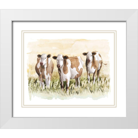 Golden Graze II White Modern Wood Framed Art Print with Double Matting by Popp, Grace