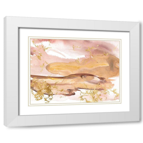 Shadows of Dawn IV White Modern Wood Framed Art Print with Double Matting by Wang, Melissa