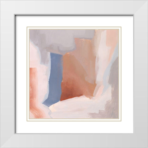 Clay Blush II White Modern Wood Framed Art Print with Double Matting by Popp, Grace
