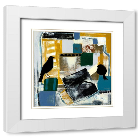 Treehouse Overture V White Modern Wood Framed Art Print with Double Matting by Daavettila, Tara