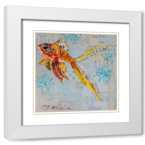 Always Looking Up II White Modern Wood Framed Art Print with Double Matting by St. Hilaire, Elizabeth