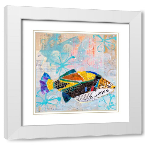Always Looking Up V White Modern Wood Framed Art Print with Double Matting by St. Hilaire, Elizabeth