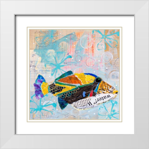 Always Looking Up V White Modern Wood Framed Art Print with Double Matting by St. Hilaire, Elizabeth