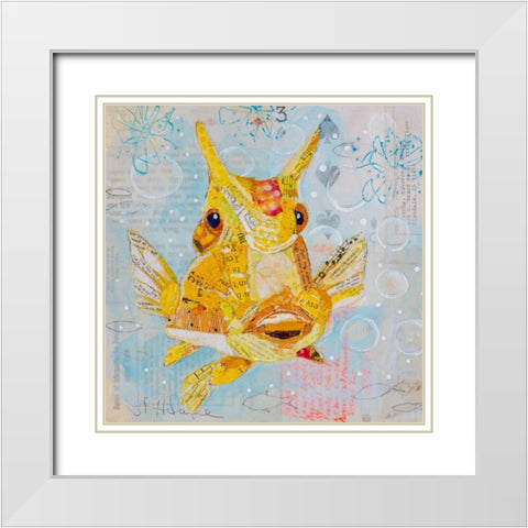 Always Looking Up VI White Modern Wood Framed Art Print with Double Matting by St. Hilaire, Elizabeth
