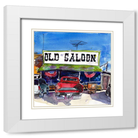 Urban Scape II White Modern Wood Framed Art Print with Double Matting by McCreery, Paul