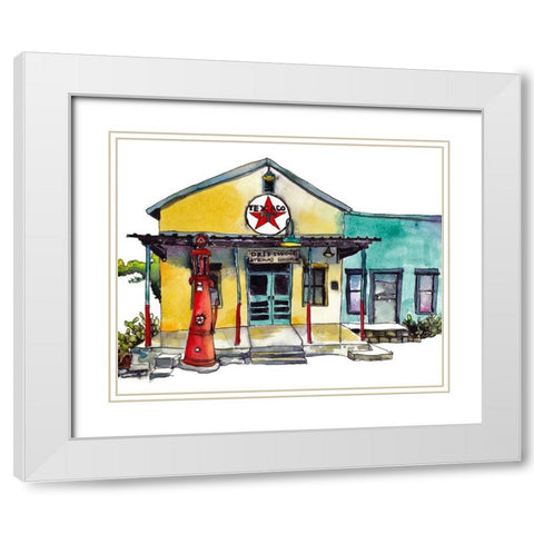 Urban Points of Interest I White Modern Wood Framed Art Print with Double Matting by McCreery, Paul