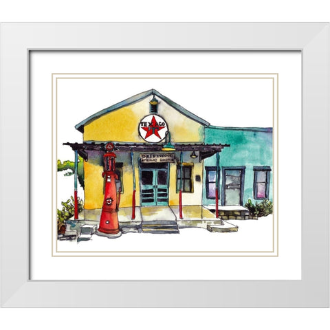 Urban Points of Interest I White Modern Wood Framed Art Print with Double Matting by McCreery, Paul