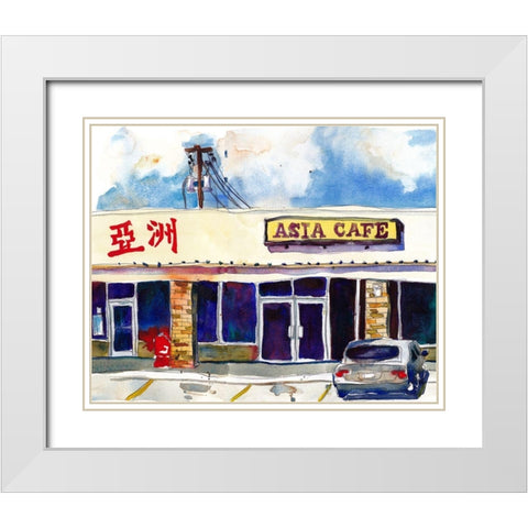 Urban Points of Interest III White Modern Wood Framed Art Print with Double Matting by McCreery, Paul