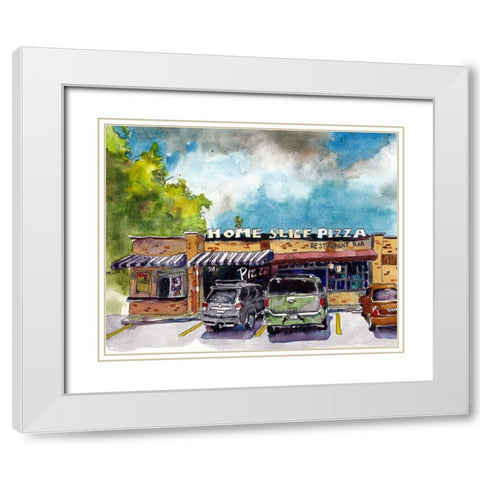 Urban Points of Interest IV White Modern Wood Framed Art Print with Double Matting by McCreery, Paul