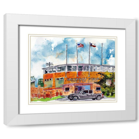Urban Points of Interest V White Modern Wood Framed Art Print with Double Matting by McCreery, Paul