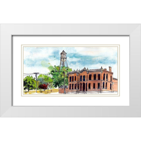 Urban Points of Interest VI White Modern Wood Framed Art Print with Double Matting by McCreery, Paul