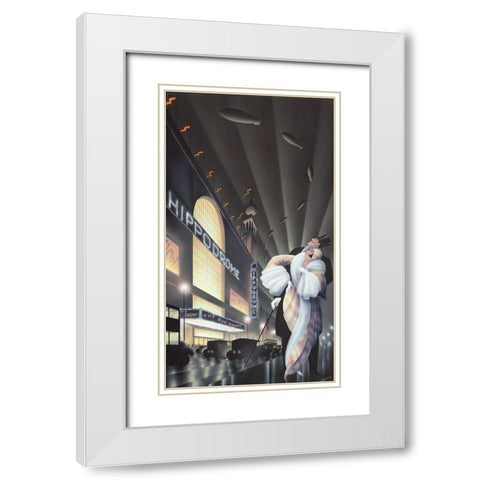 The Hippodrome White Modern Wood Framed Art Print with Double Matting by Hoppe, Robert
