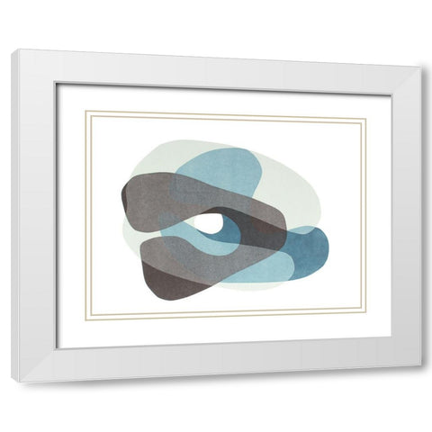 Homage to Eames IV White Modern Wood Framed Art Print with Double Matting by Delamater, Rob