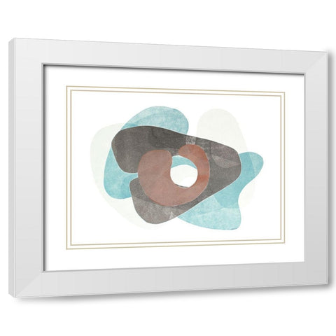 Homage to Eames V White Modern Wood Framed Art Print with Double Matting by Delamater, Rob