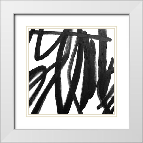 The Rush I White Modern Wood Framed Art Print with Double Matting by Orlov, Irena