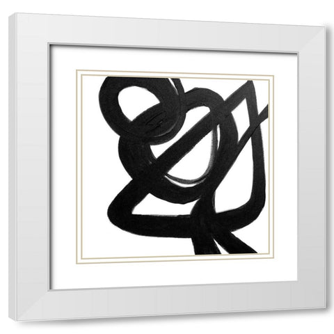 The Rush II White Modern Wood Framed Art Print with Double Matting by Orlov, Irena