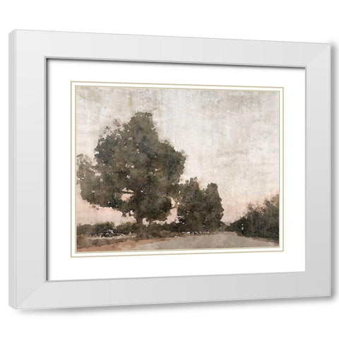 November Morning Mist III White Modern Wood Framed Art Print with Double Matting by Orlov, Irena